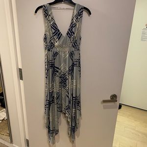 BCBG dark navy combo dress NWT XXS